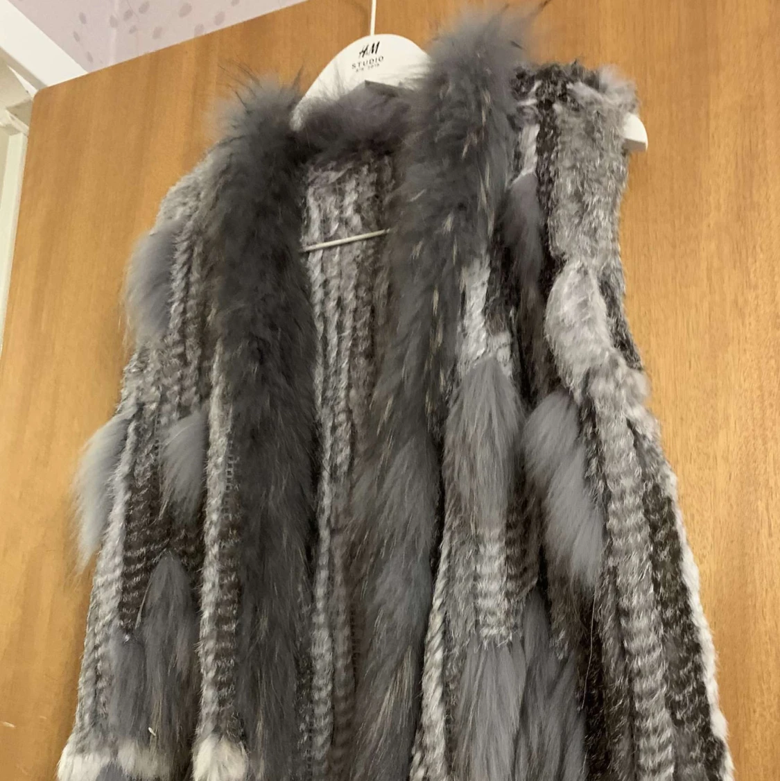 Pälsväst- grå  - 91