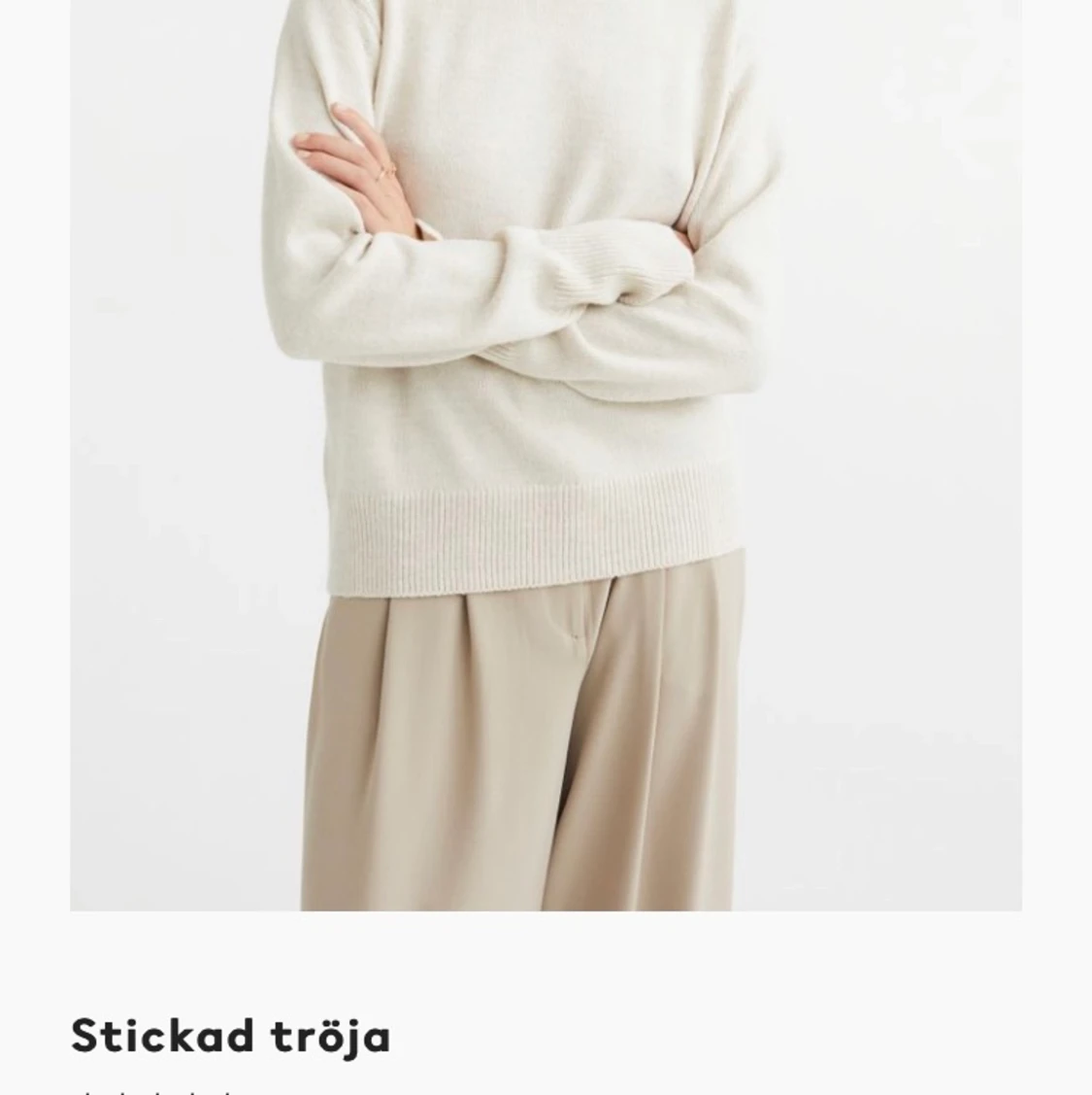 Stickadtröja