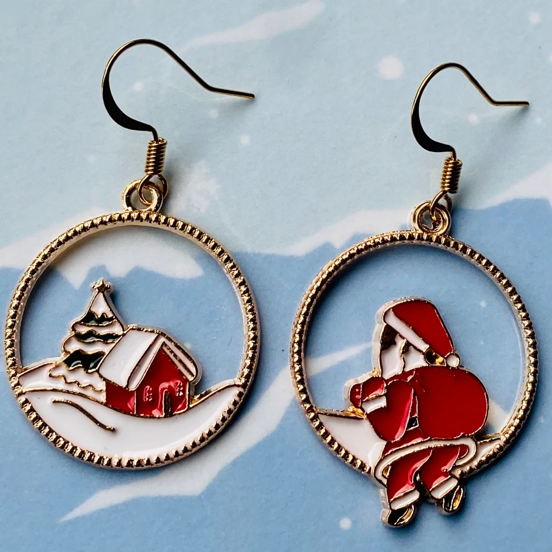 Santa claus örhängen ❤️ - 90