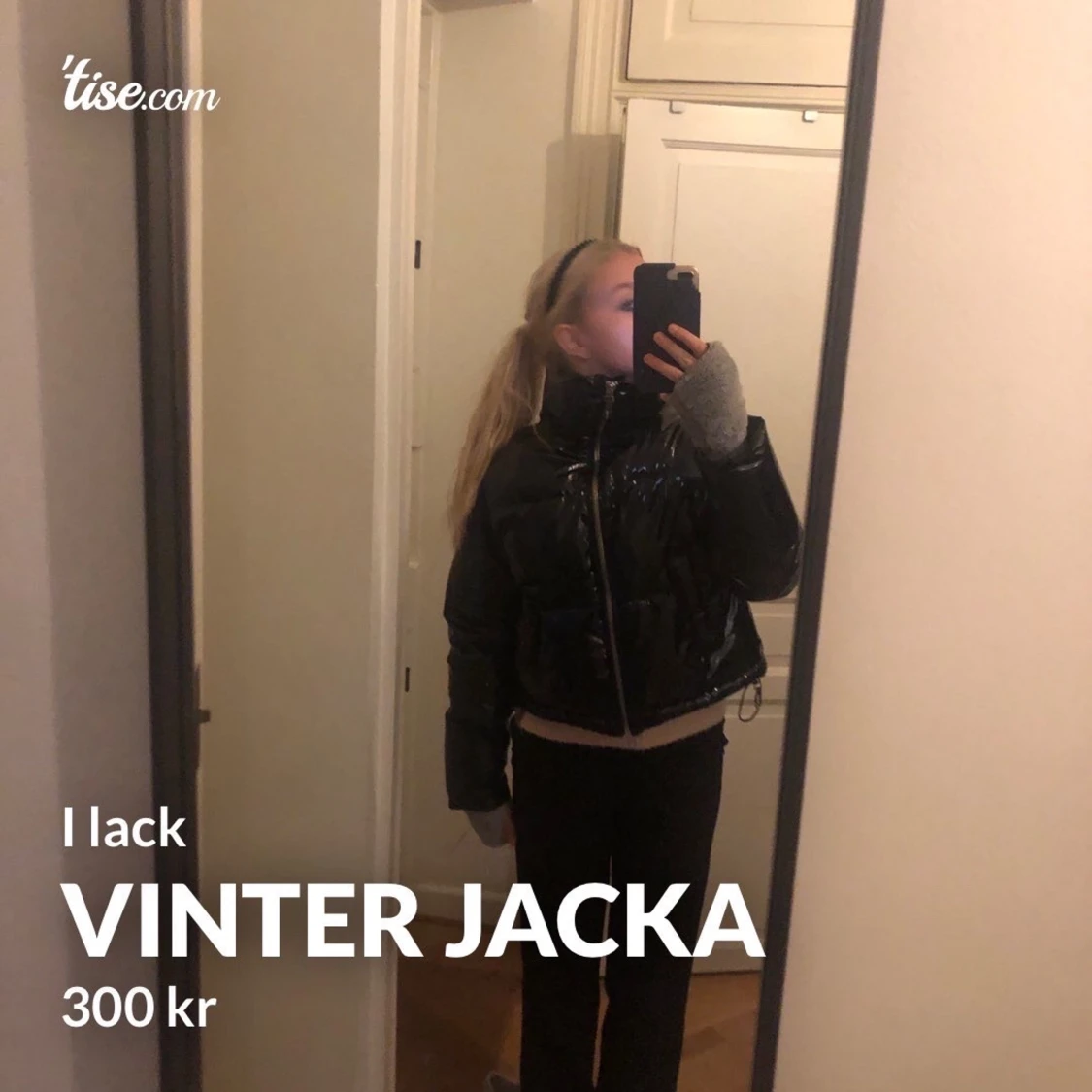 Vinter jacka i lack material  - 91