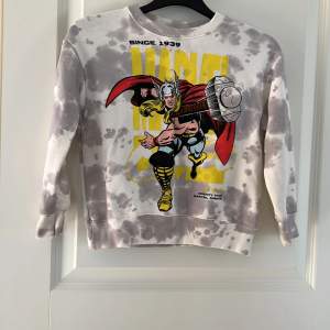 Sparsamt använd sweatshirt från zara med marveltryck  Köparen står för frakten