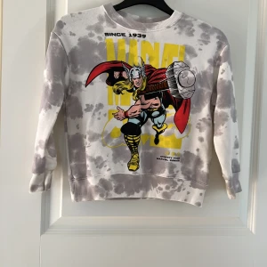 Sweatshirt från zara  - Sparsamt använd sweatshirt från zara med marveltryck  Köparen står för frakten