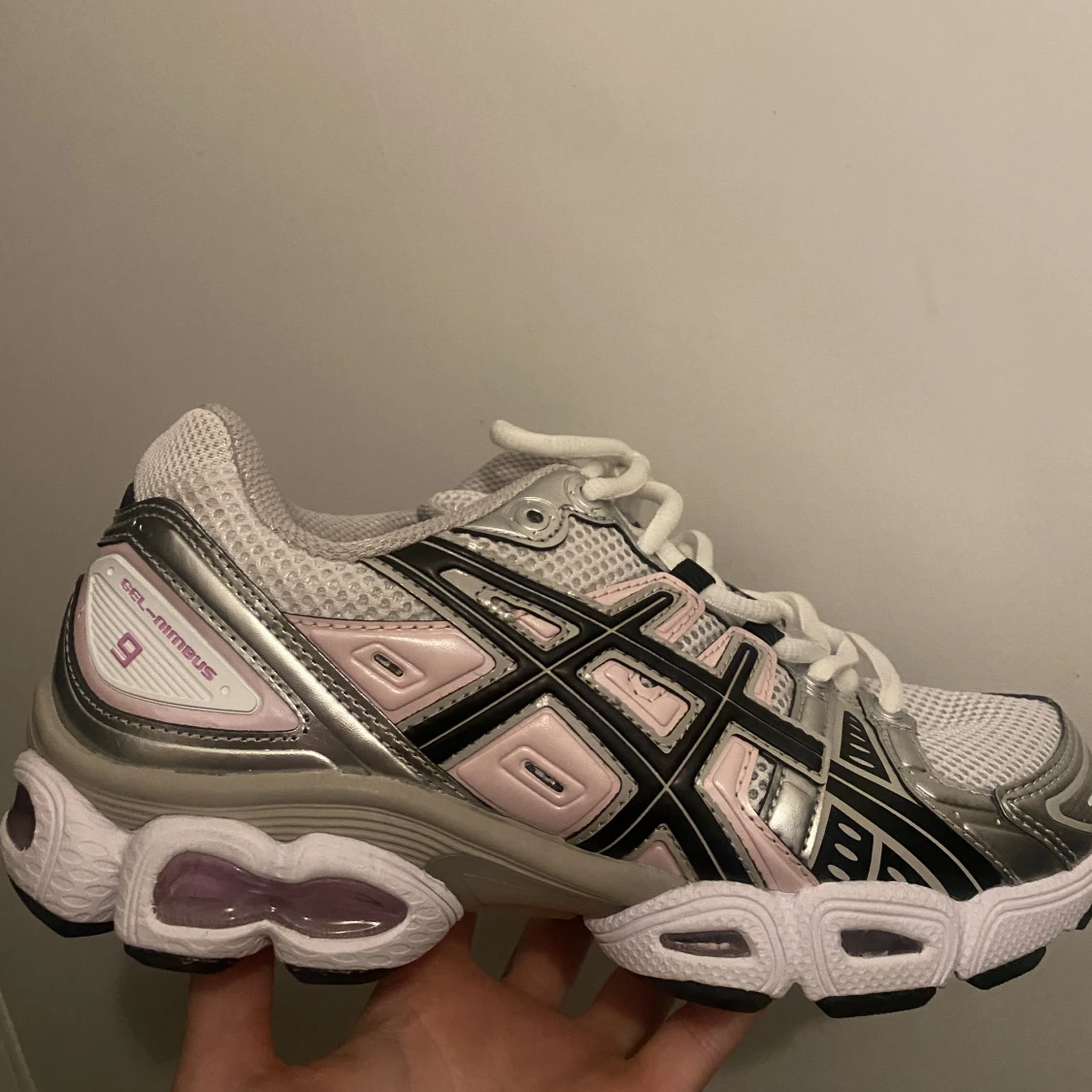 Asics gel nimbus PINK/WHITE/SILVER