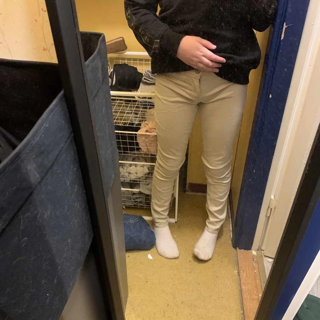 Lågmidjade byxor - 90