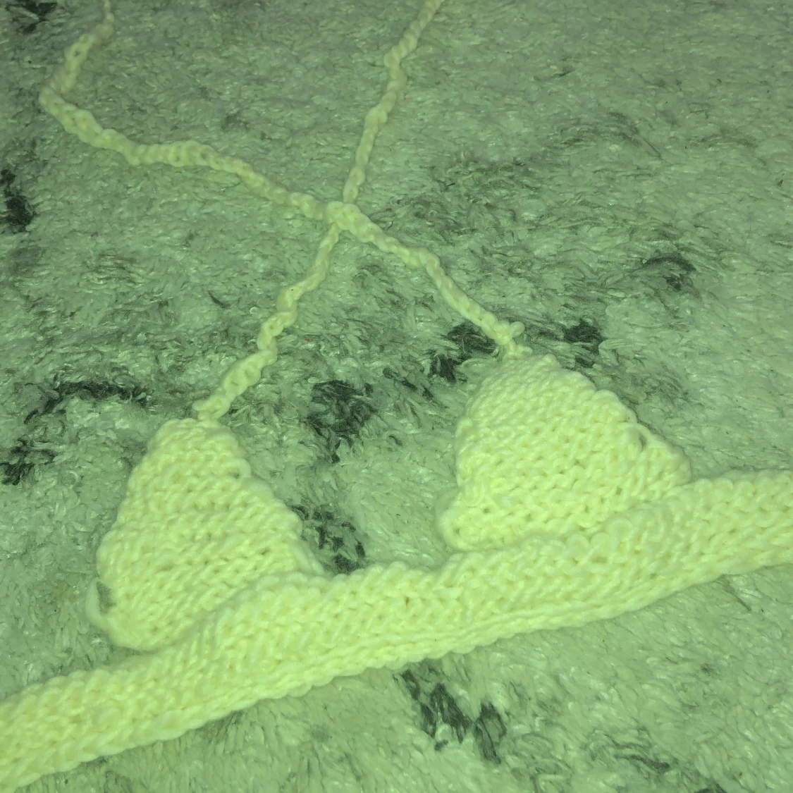 Virkad bikini topp - 90