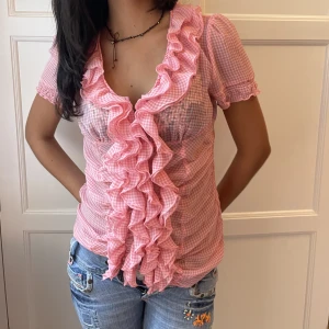 Fin sommarblus!💖 - Superfin rosa sommarblus! Jättefint skick storlek M Skriv vid funderingar!!🌸😊