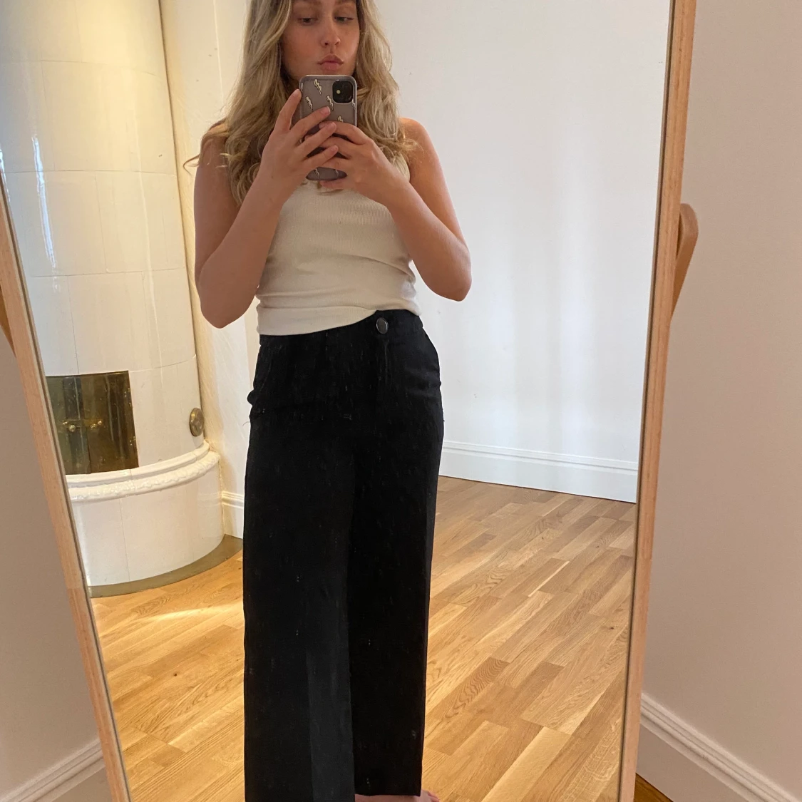 Svarta kostymbyxor  - 90