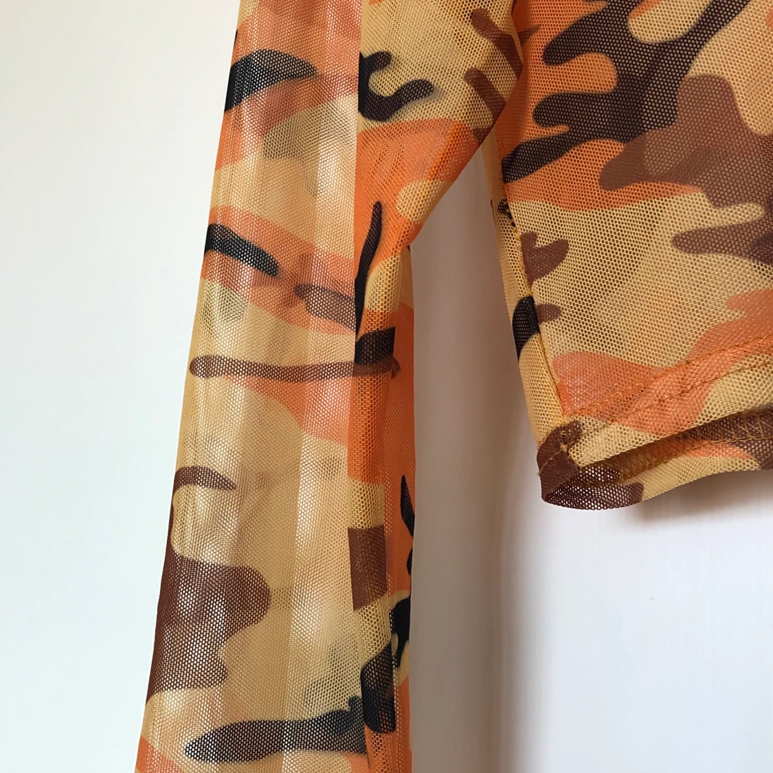 Croppad mesh topp - 91