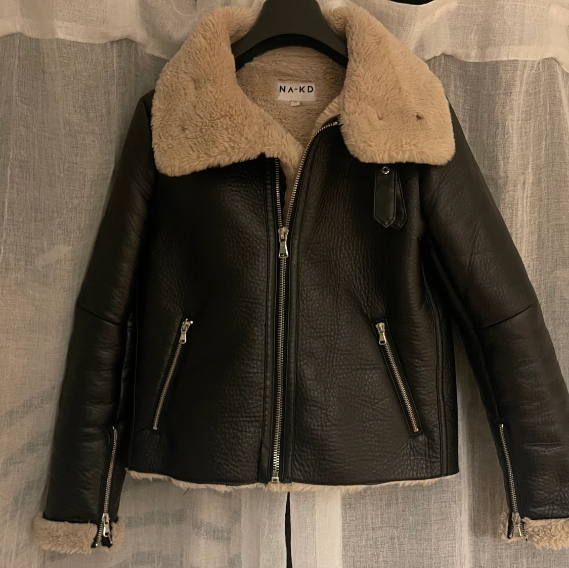 Bikerjacker med fluff - 90