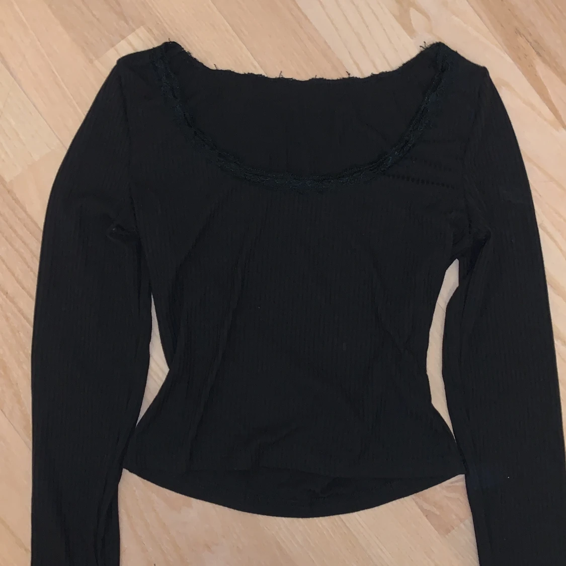 Svart långärmad topp - 90