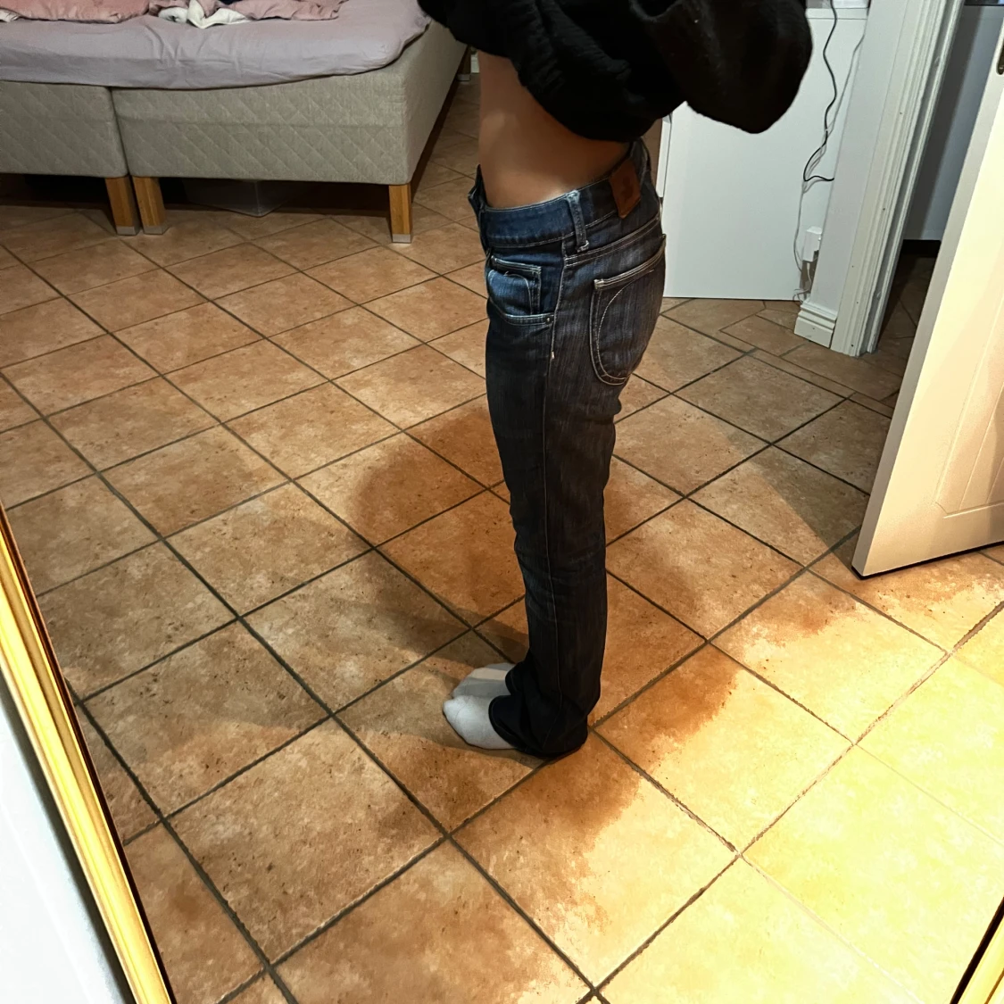 Lågmidjade jeans  - 92