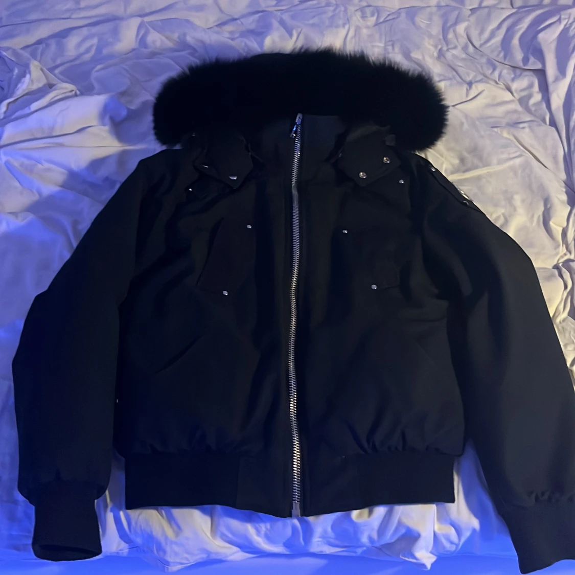 Svart bomber moose jacka