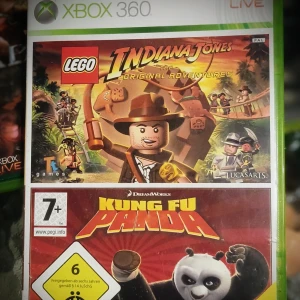 LEGO Indiana Jones & Kung Fu Panda för Xbox 360 - Två spel i ett för Xbox 360: LEGO Indiana Jones: The Original Adventures och Kung Fu Panda. LEGO Indiana Jones erbjuder äventyr och pussel i en charmig LEGO-värld, medan Kung Fu Panda bjuder på action och humor med den älskade pandan Po. Perfekt för fans av både LEGO och animerade filmer.