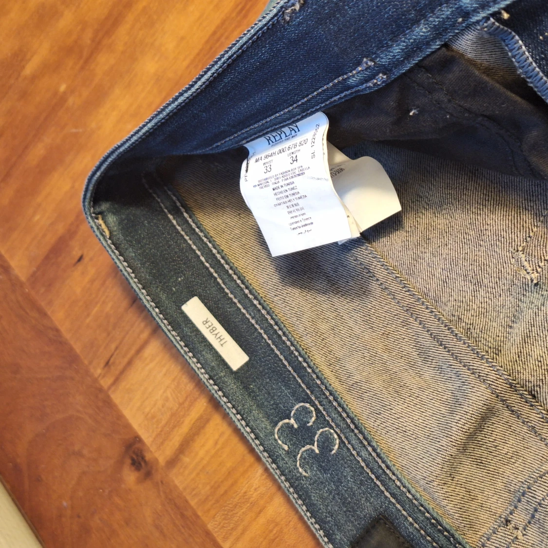 Blå jeans från Replay - 28