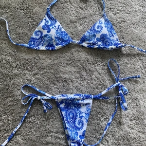 Shein bikini Xs - Säljer denna blå Shein bikini oanvänd!