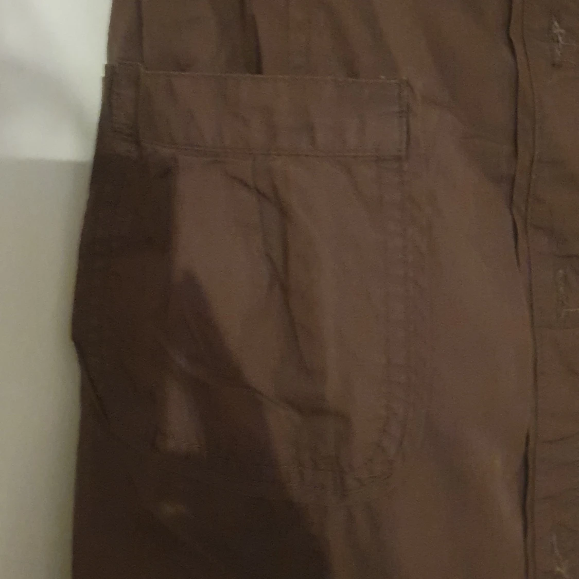 Brun kortärmad klänning - 91