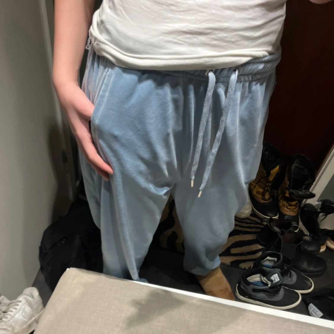 Jucy couture blå mjukis byxor