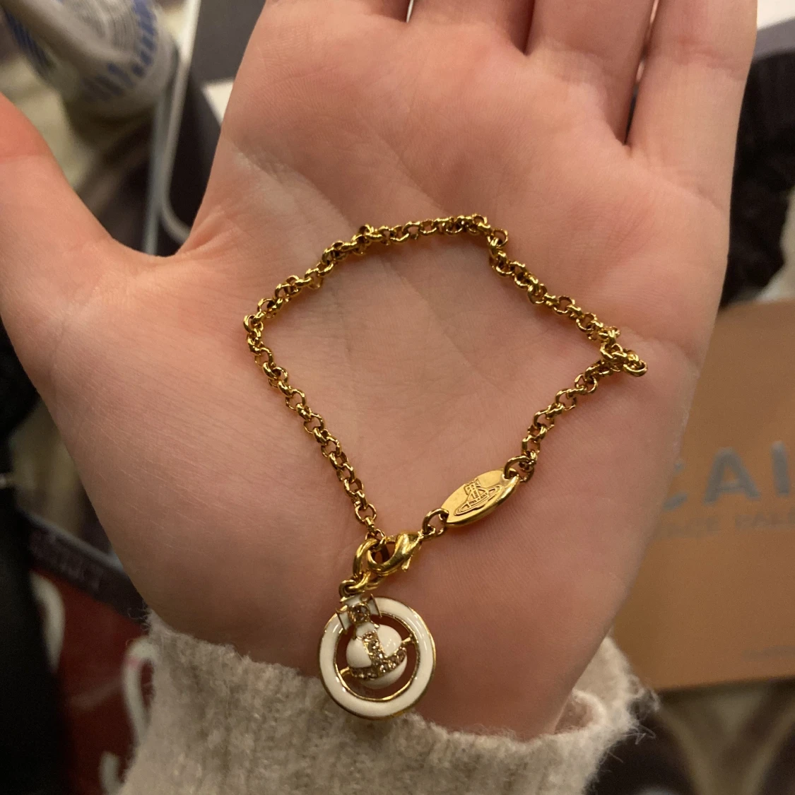 Guldarmband med hängsmycke - 91