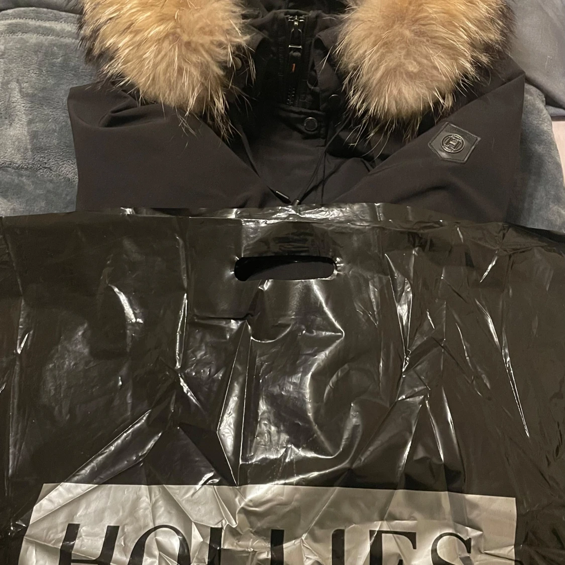 Svart subway dunjacka från märket hollies  - 90