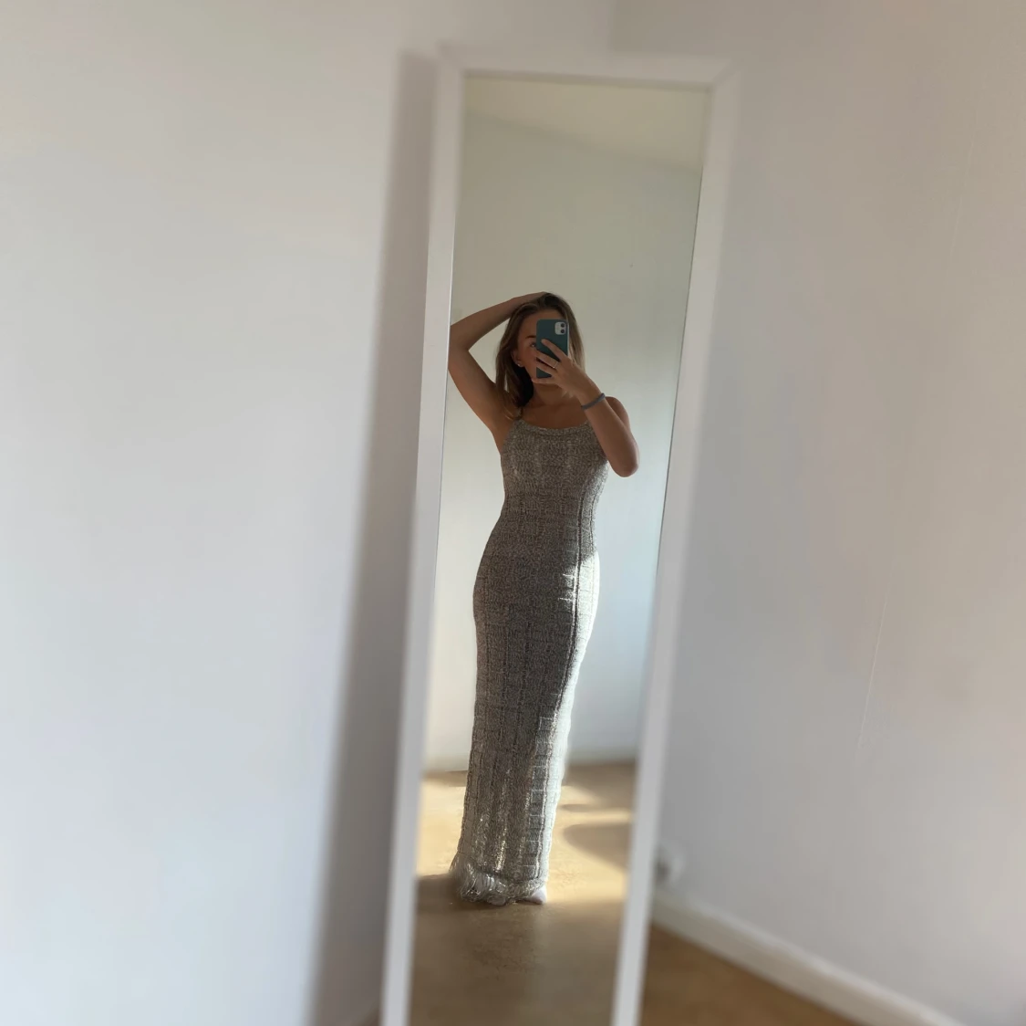 Stickad långklänning - 92