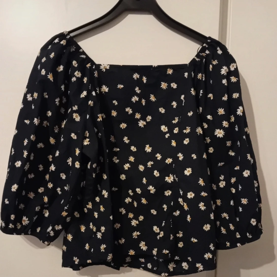 Mörkblå mönstrad tröja  - 90