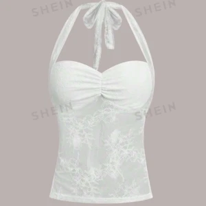 Ny topp - Snygg topp från SHEIN. Aldrig använd bara prövad. Den va för liten så det är anlednngen varför jag inte behåller den. Skriv privat för mer info 💕💕