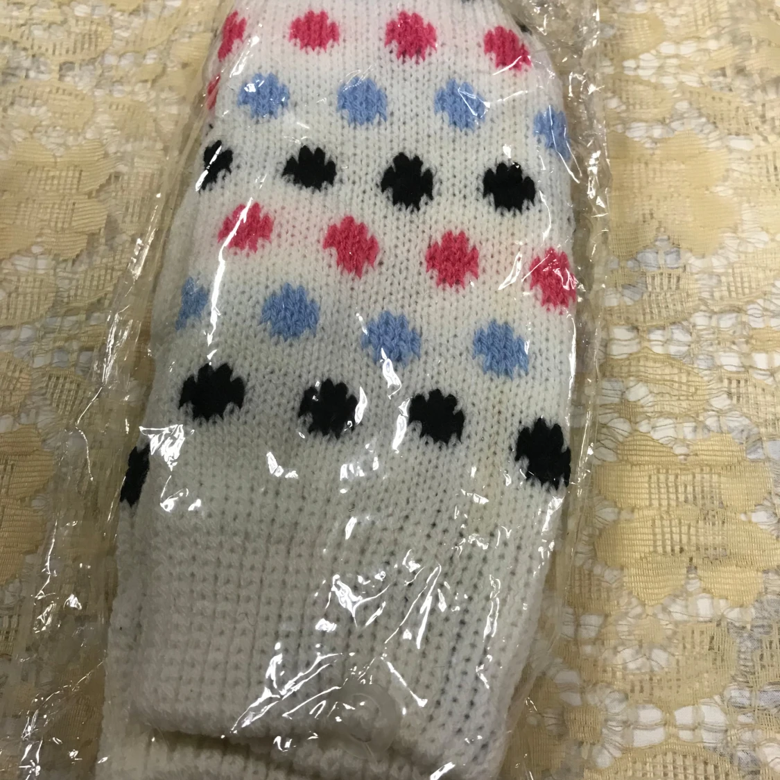 Färgglada stickade Fleece Vantar  - 92