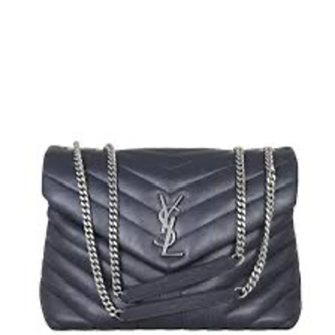 Svart quiltad axelväska från YSL