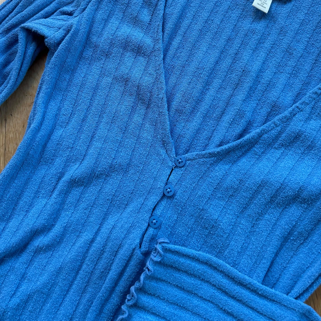 Blå ribbad topp från H&M - 4