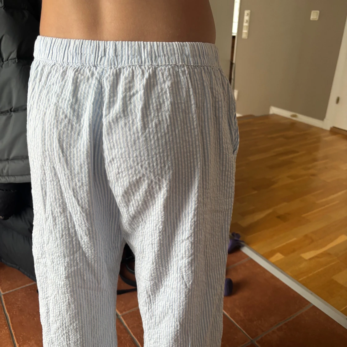 Randiga pjamasbyxor - 1