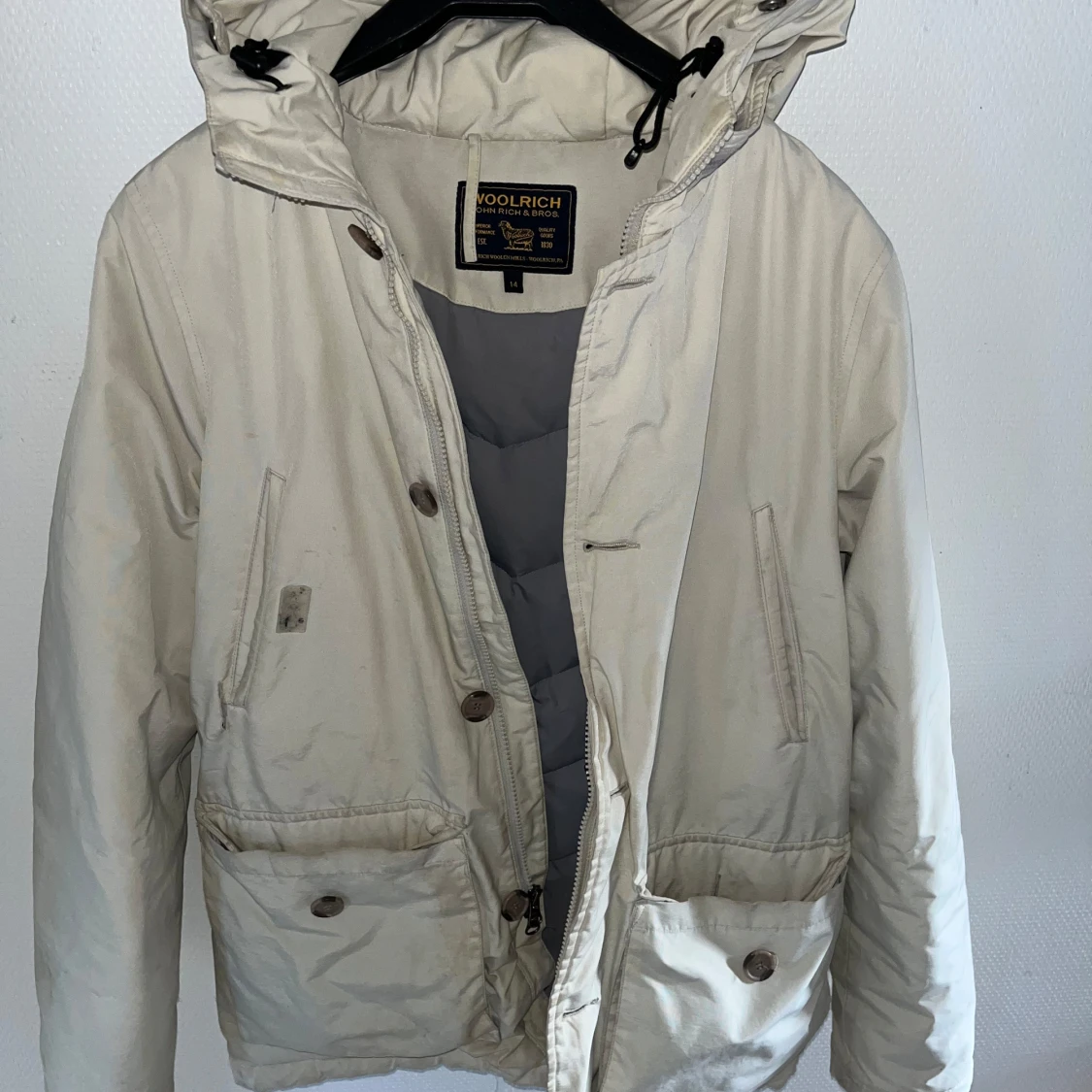 Vit dunjacka från Woolrich