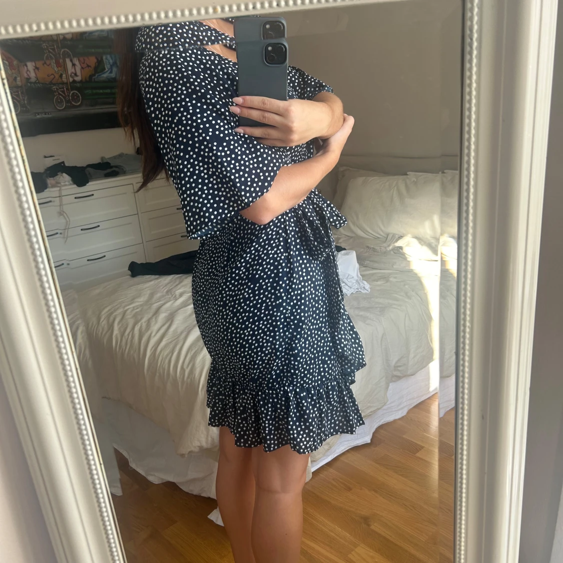 Prickig omlottklänning  - 90