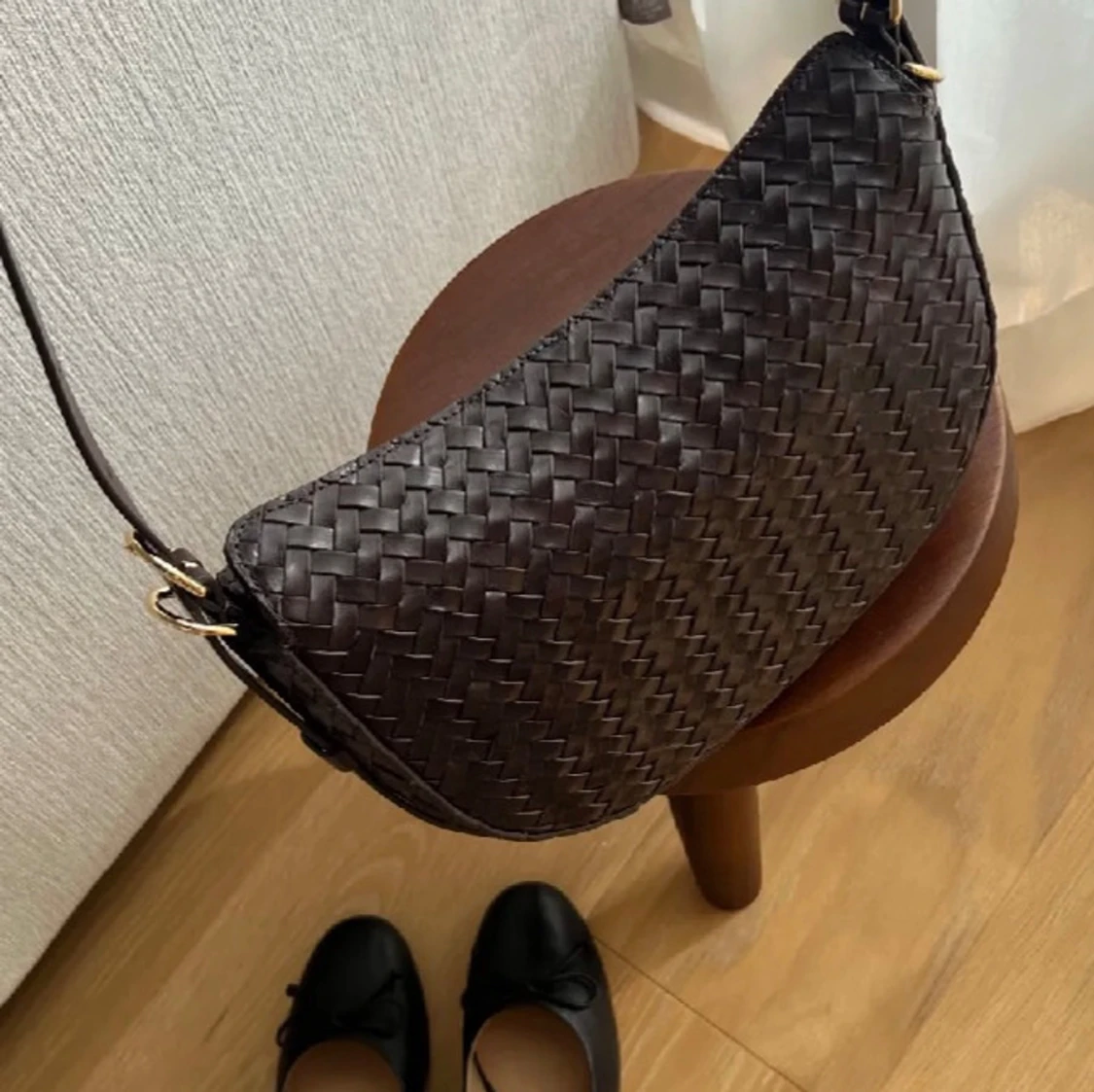 Flätad handväska