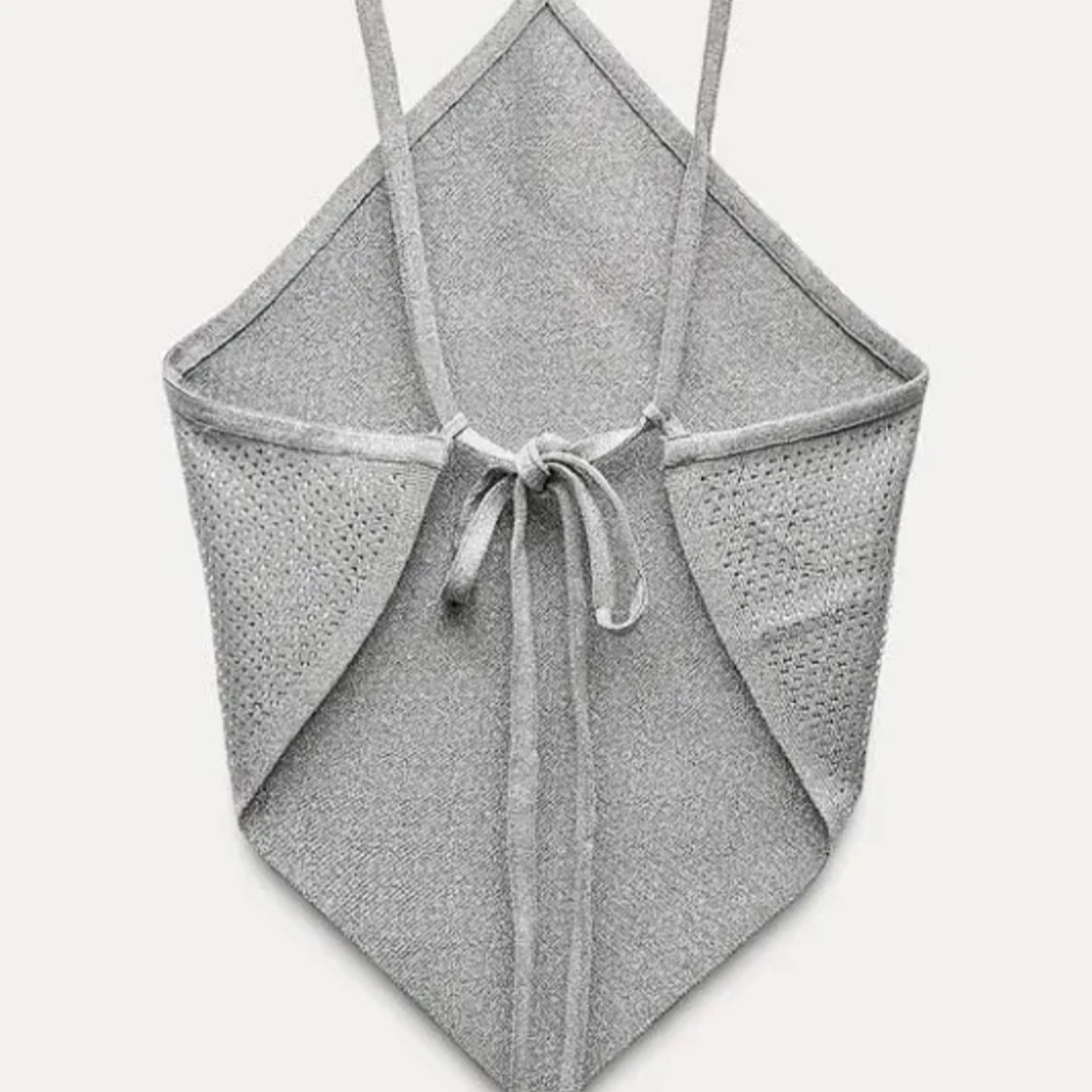 Grått glitterigt linne - 91