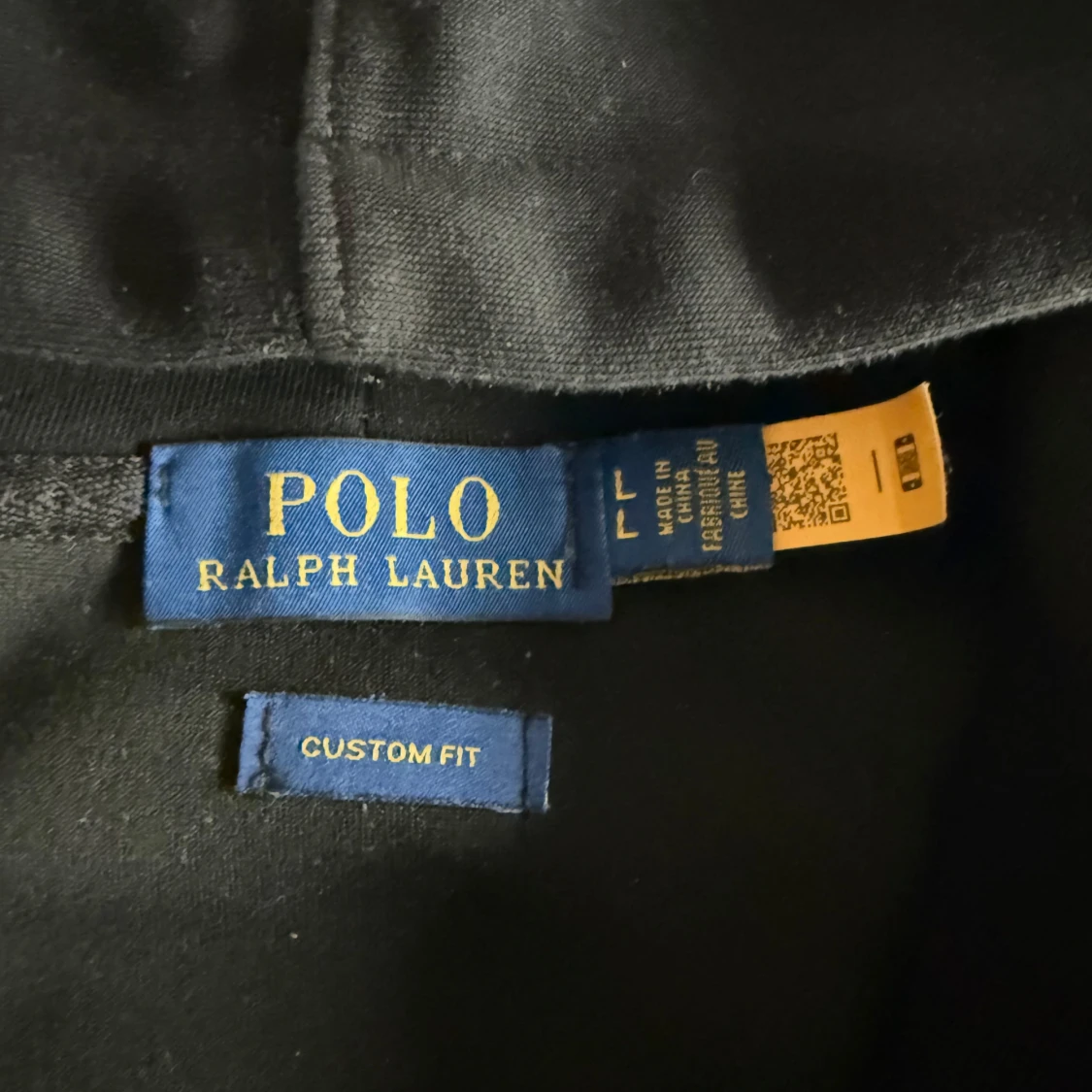 Svart polo kofta  - 2