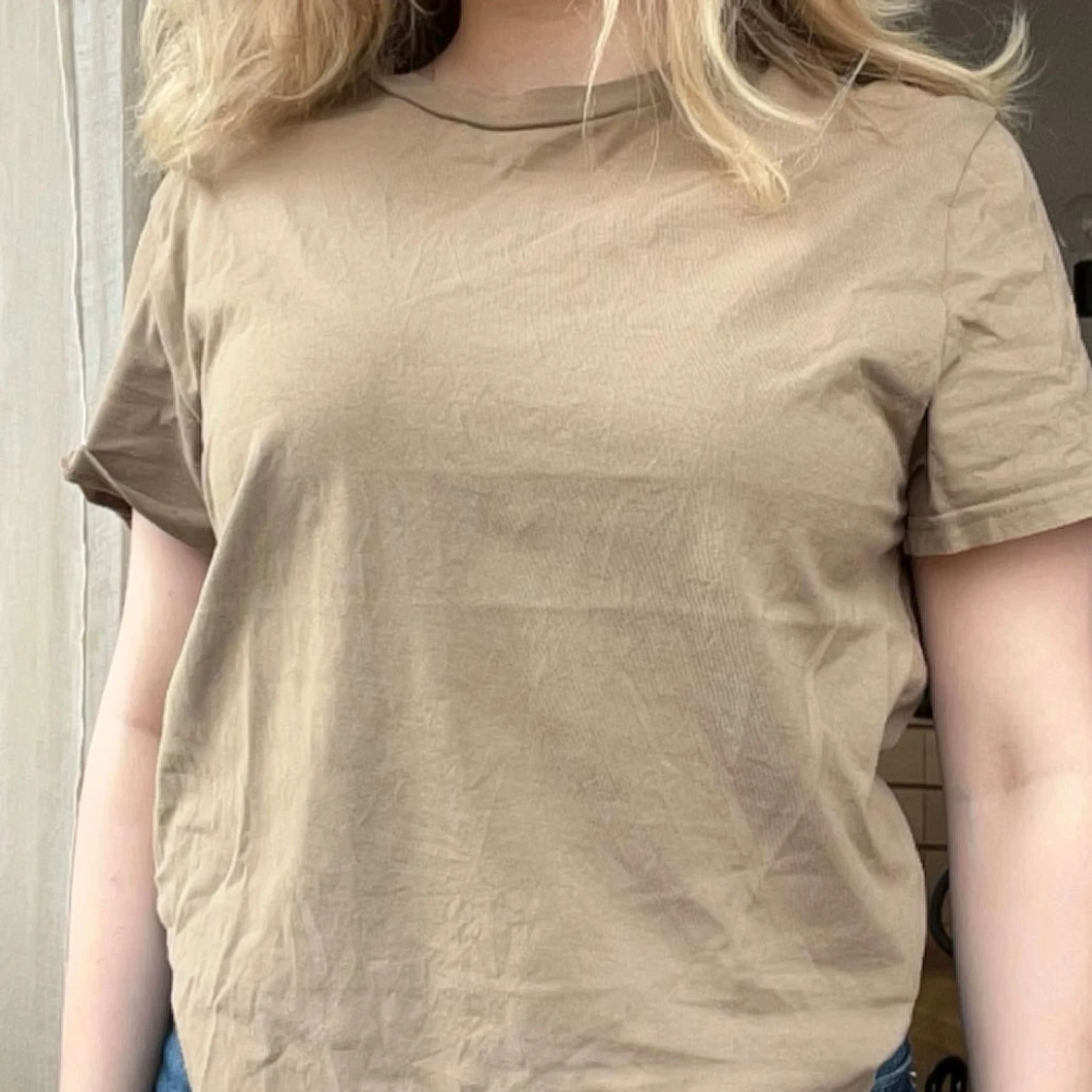 Beige / ljusbrun t-shirt - 3