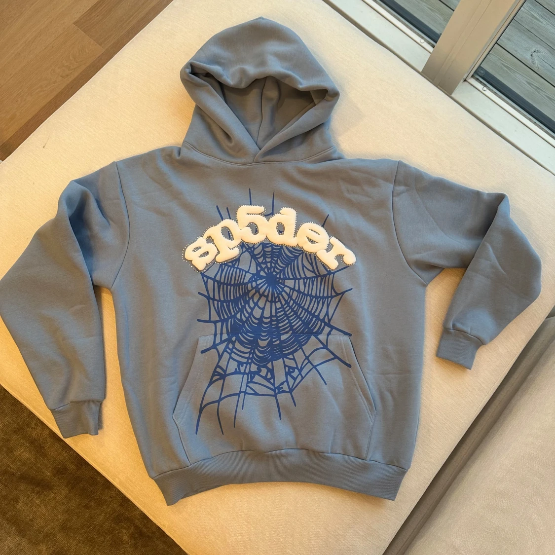 Spider hoodie ”Blå” Medium - 1