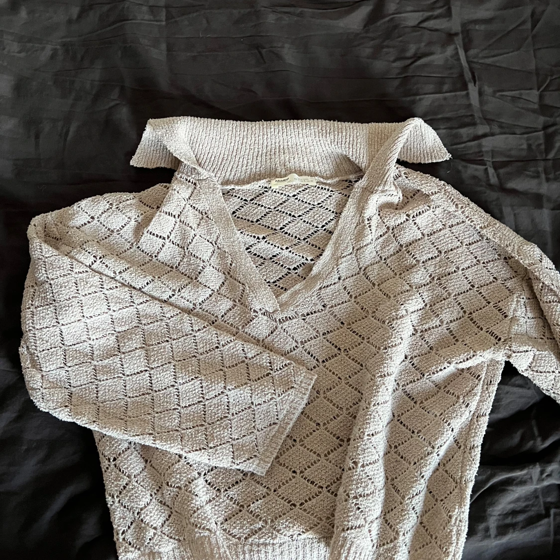 Beige stickad tröja från Pull&Bear - 1
