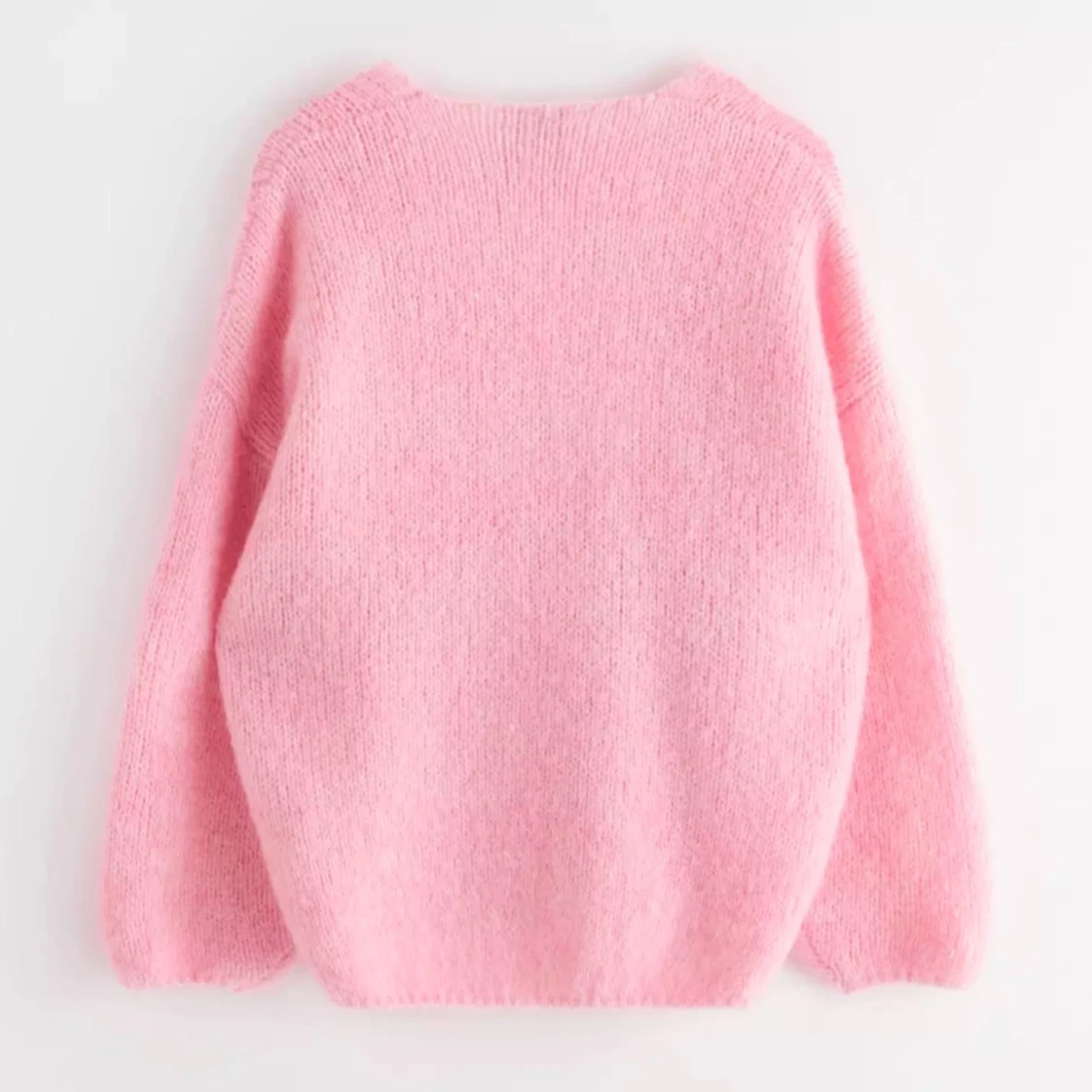 Rosa stickad kofta från Lindex - 1