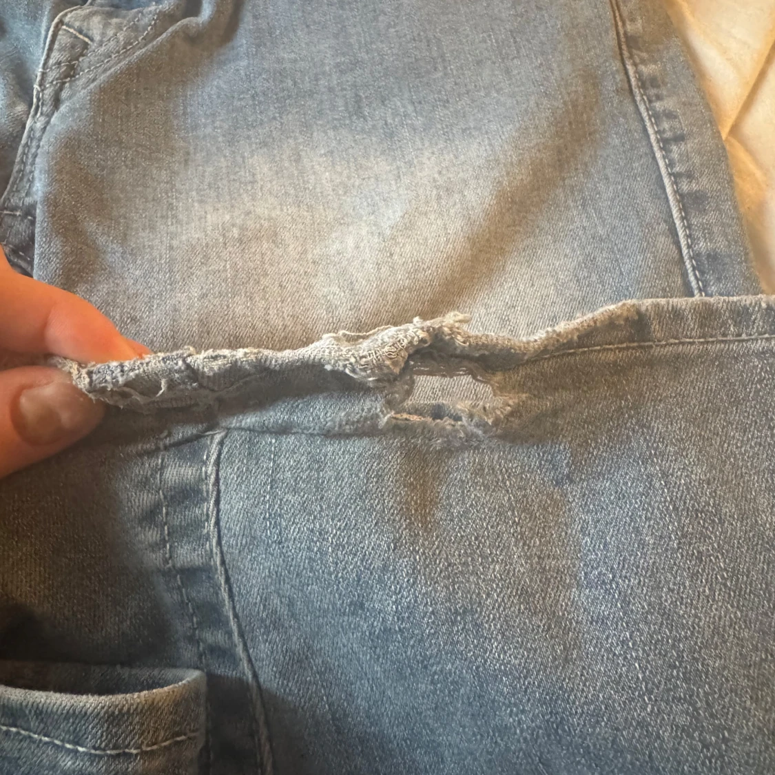 Blå jeans Joey Low Rise Flare - 3