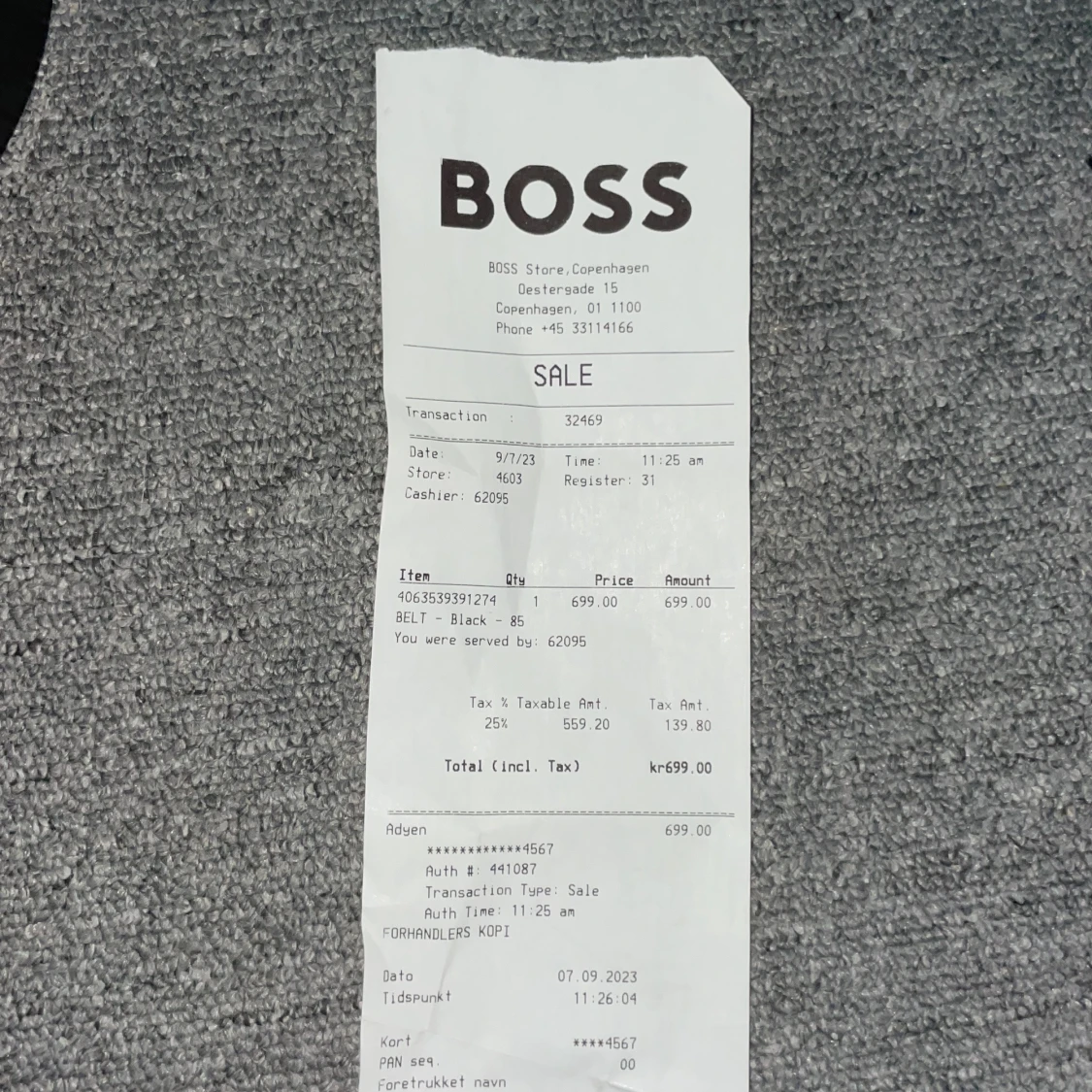 Svart bälte från Boss - 4