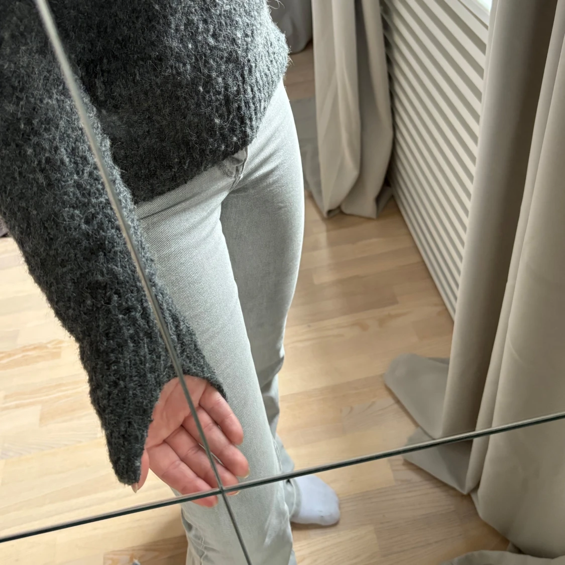 Grå stickad tröja från H&M - 4