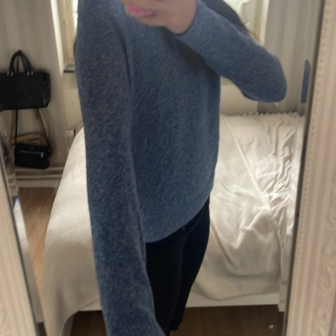 Blå stickad tröja från Vero Moda - 1