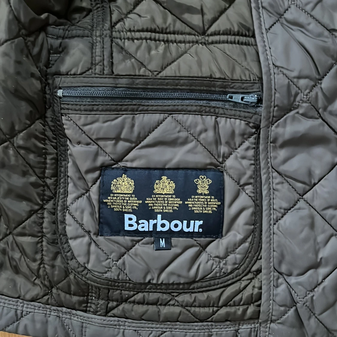 Olivgrön quiltad jacka från Barbour - 2