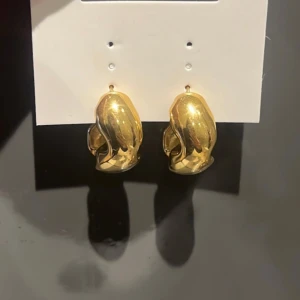 Guldörhängen  - Helt nya guldörhängen från WOS med en elegant design som inte har kommit till användning. Perfekta för att ge en lyxig touch till din outfit. De har en mjuk, rundad form som fångar ljuset vackert🤍