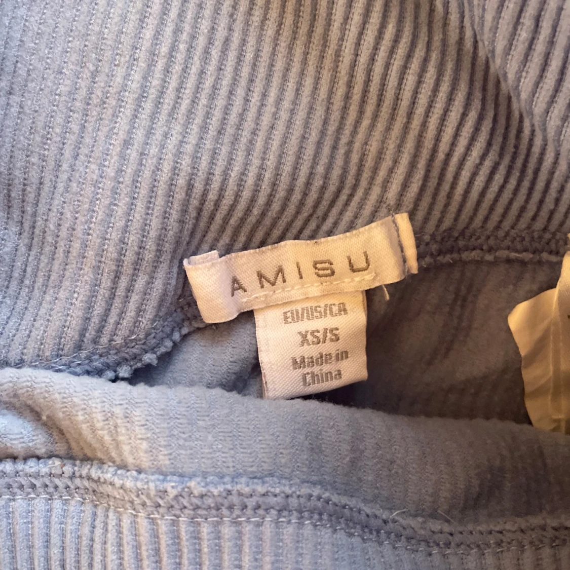 Blå ribbade leggings från Amisu - 2