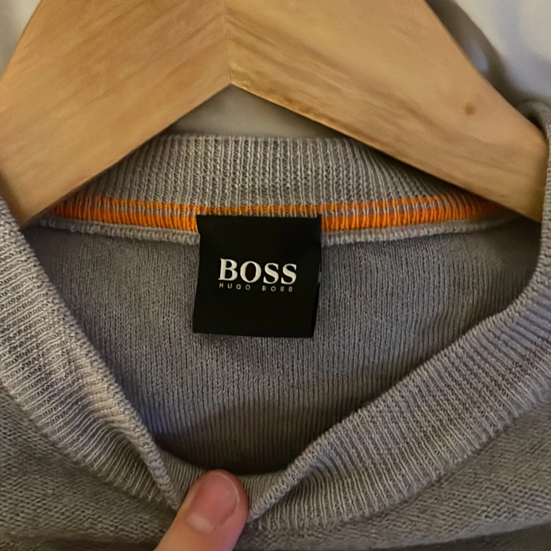 Grå ull tröja från Hugo Boss - 2