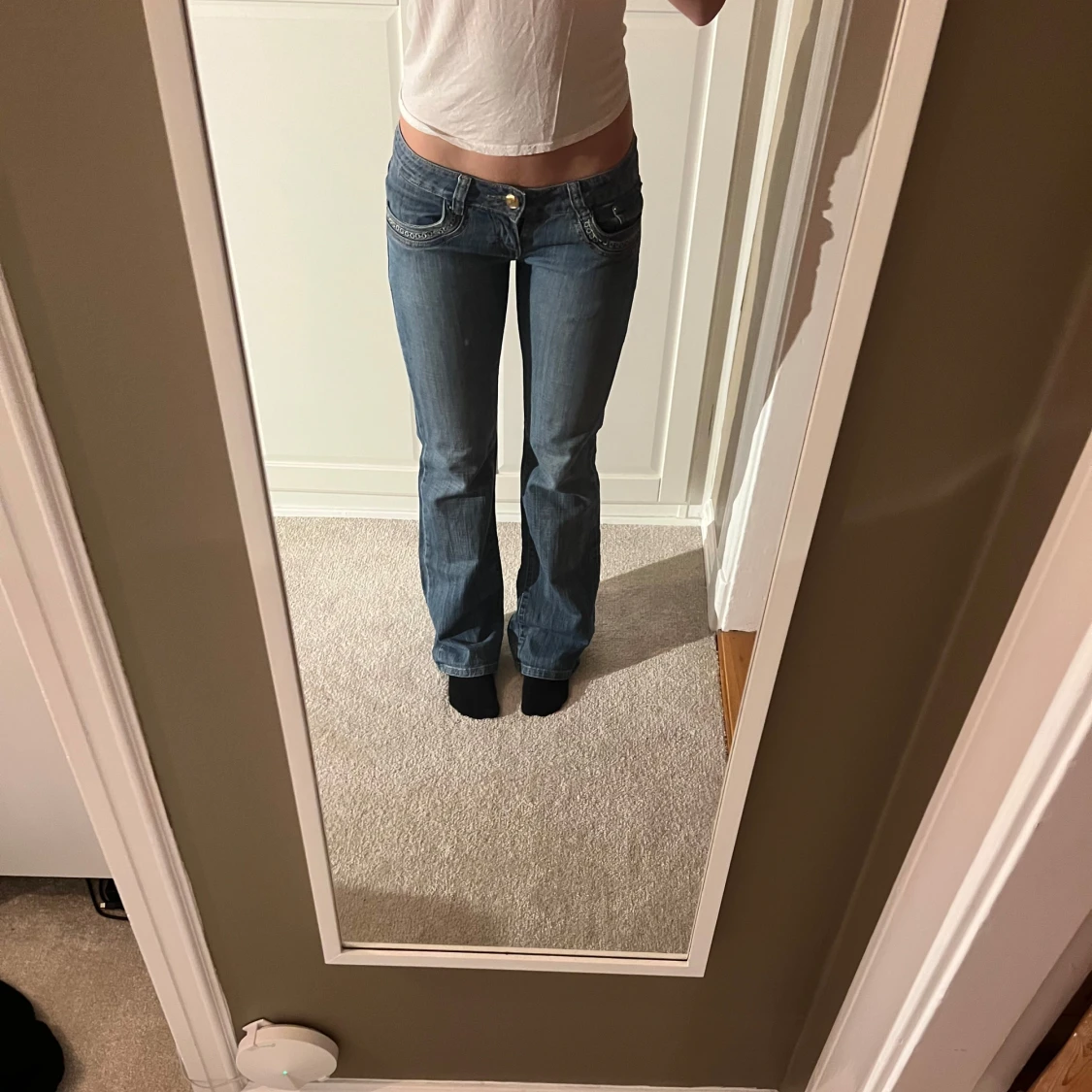 Lågmidjade jeans
