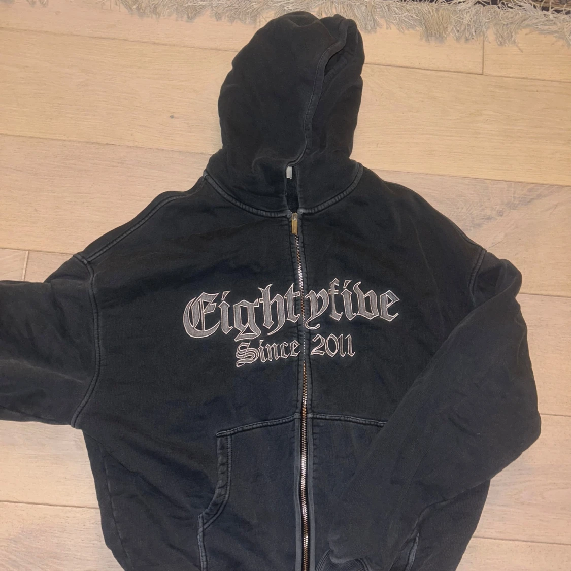 Eightyfive Zip Up Hoodie ( M ) Mörkgrå