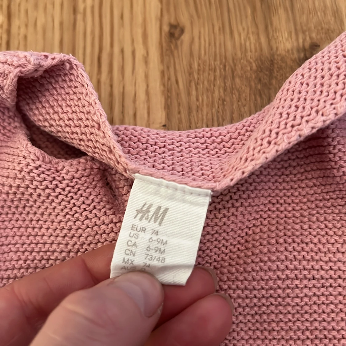 Rosa stickad kofta från H&M - 91